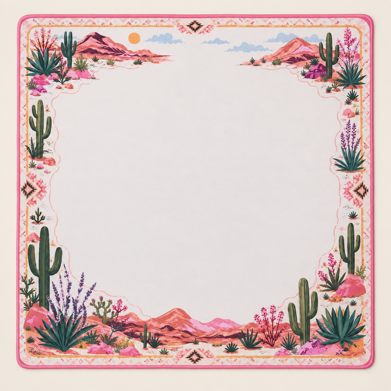 Desert Bloom mahjong mat